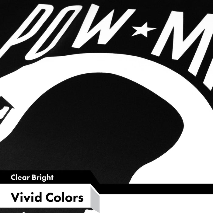 POW MIA Black Flag 3x5 Ft 2-Pack 150D Printed Polyester By G128