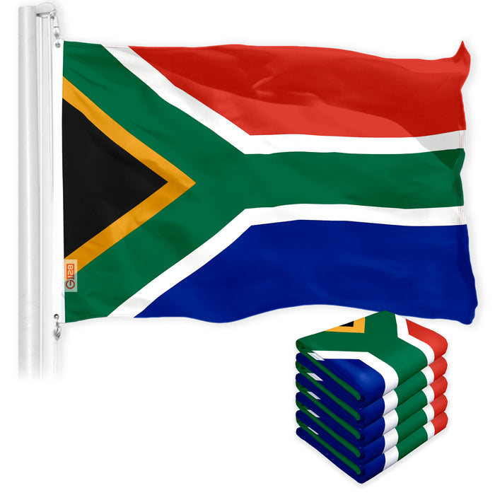 South Africa South African Flag 3x5 Ft 5-Pack 150D Printed Polyester By G128