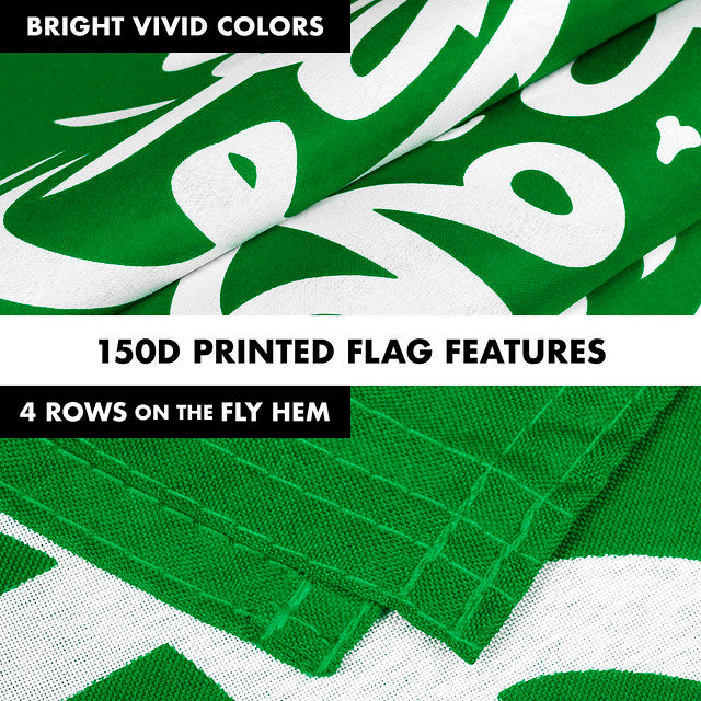 G128 Combo Pack: 6 Feet Tangle Free Spinning Flagpole (Black) Saudi Arabia Saudi Arabian Flag 3x5 ft Printed 150D Brass Grommets (Flag Included) Aluminum Flag Pole