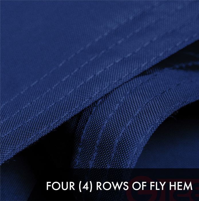 G128 3 Pack: Indiana IN  | 4x6 Ft | ToughWeave Series Embroidered 300D Polyester | Embroidered Design, Indoor/Outdoor, Brass Grommets