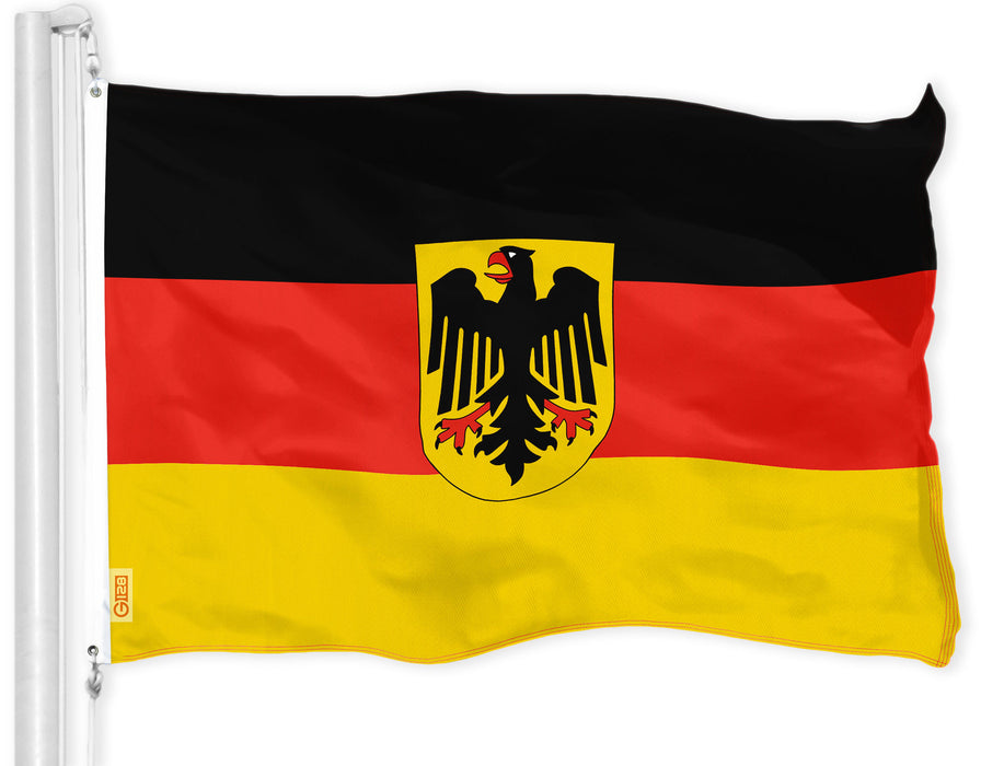 G128 Combo Pack: USA American Flag & Germany German Ensign Flag