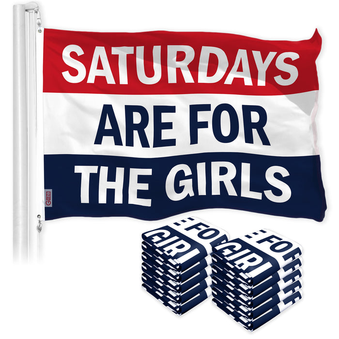 Saturdays are for The Girls 3x5 Ft 10-Pack Printed 150D Polyester By G128