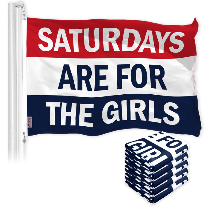 Saturdays are for The Girls 3x5 Ft 5-Pack Printed 150D Polyester By G128