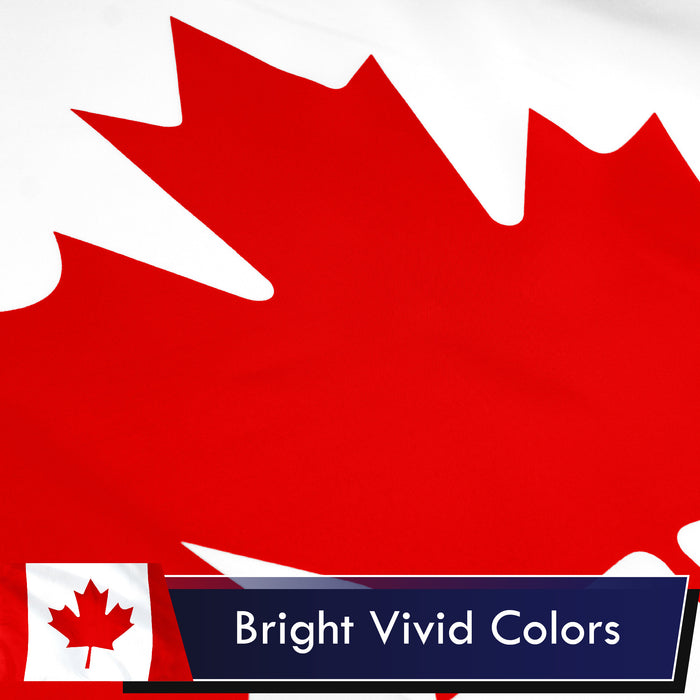 Canada Canadian Flag 3x5 Ft 2-Pack Printed Polyester By G128