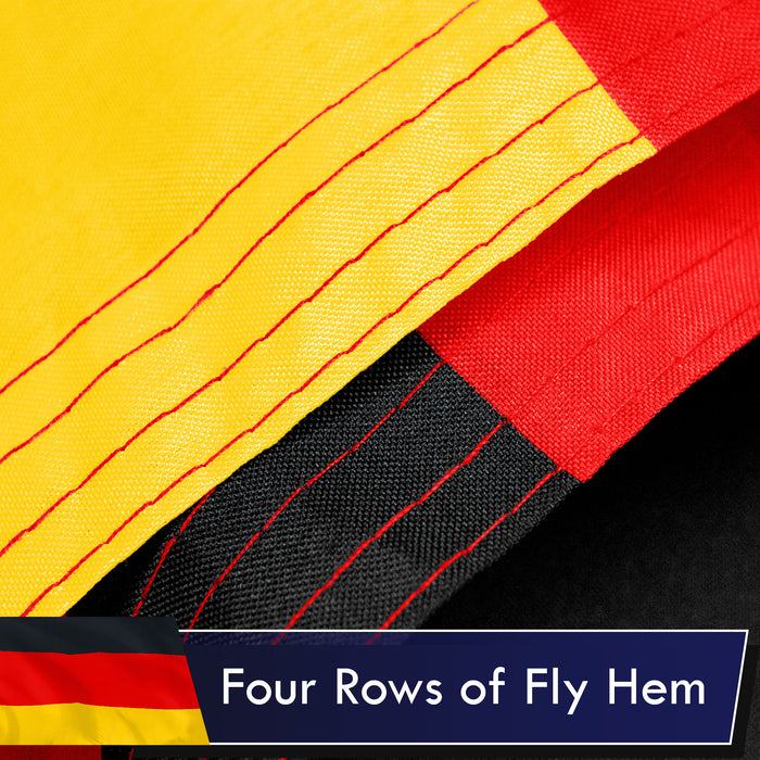 Germany German Flag 3x5 Ft 3-Pack Printed Polyester By G128