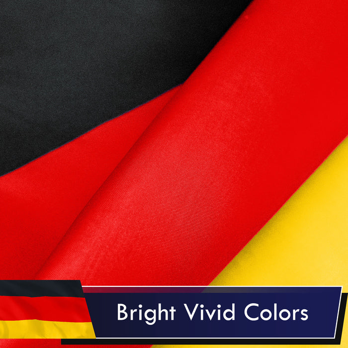 Germany German Flag 3x5 Ft 2-Pack Printed Polyester By G128