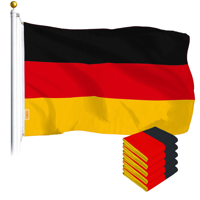 G128 Germany German Flag 3x5 Ft 5-Pack Printed