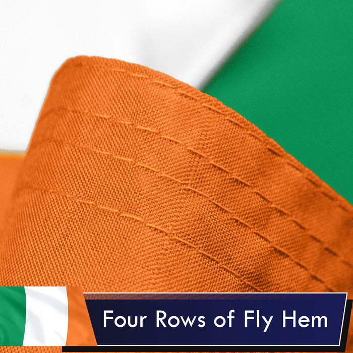 Ireland Irish Flag 3x5 Ft 3-Pack Printed Polyester By G128