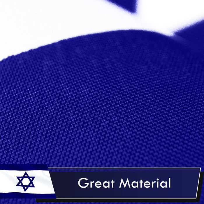 Israel Israeli Flag 3x5 Ft 5-Pack Printed Polyester By G128