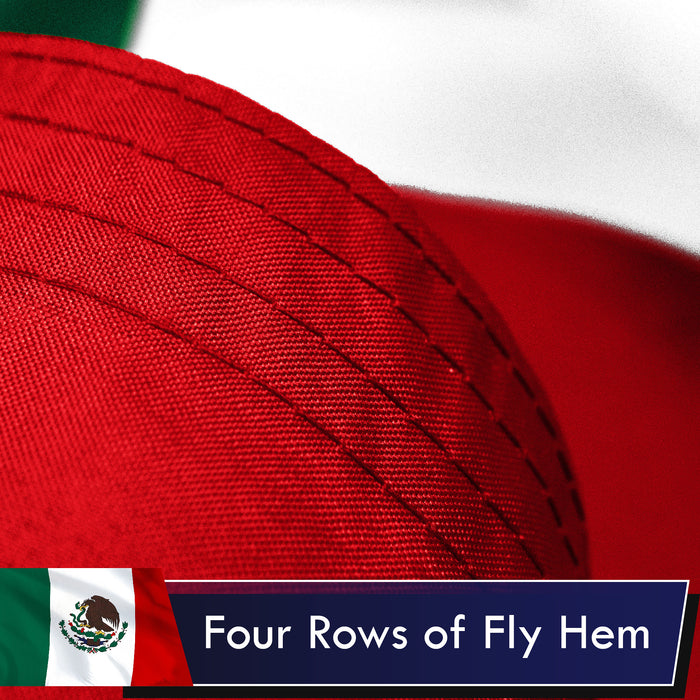 Mexico Mexican Flag 3x5 Ft 3-Pack Printed Polyester By G128