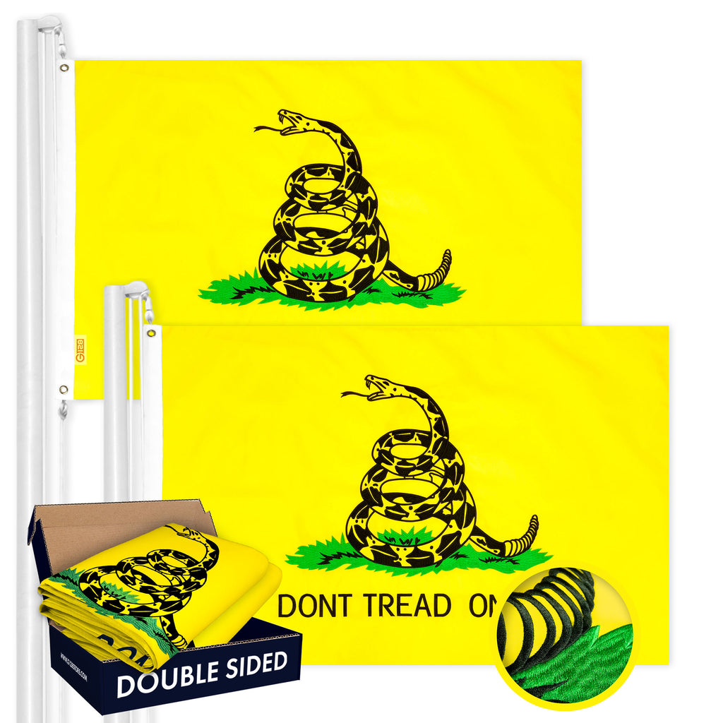 Gadsden Liberty Or Death Flag – 12x18 Double-Sided 2-Ply, Boat & Car Display