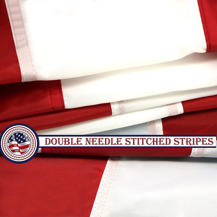 USA American Flag 5x8FT 3-Pack Embroidered Nylon By G128