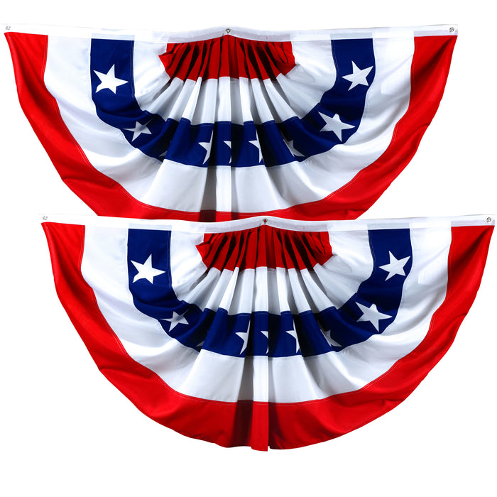 Fan Flag 1.5x3FT 2-Pack Printed Polyester By G128