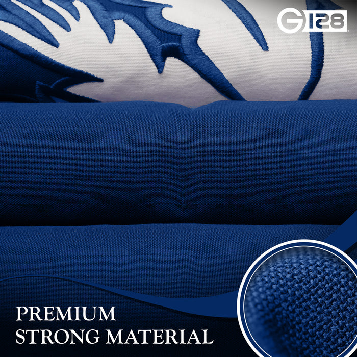 G128 3 Pack: South Carolina SC  | 2x3 Ft | StormFlyer Series Embroidered 220GSM Spun Polyester | Embroidered Design, Indoor/Outdoor, Brass Grommets, Heavy Duty, All Weather