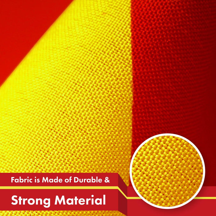 G128 2 Pack: Vietnam Vietnamese Flag | 3x5 Ft | LiteWeave Pro Series Printed 150D Polyester | Country Flag, Indoor/Outdoor, Vibrant Colors, Brass Grommets, Thicker and More Durable Than 100D 75D Poly
