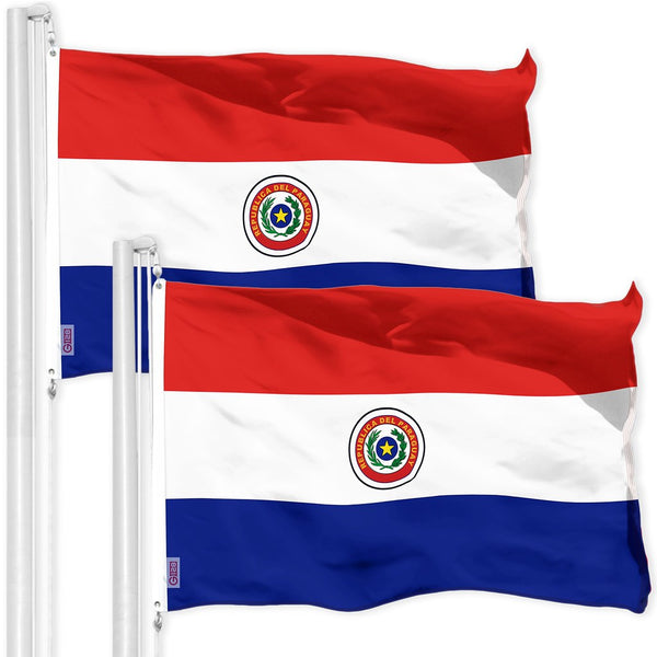 Paraguay-Flaggen-Wimpelkette – 94 M Lang, 21,6 X 14,9 Cm Fähnchen Aus 150D Polyester, Für Feste & Deko