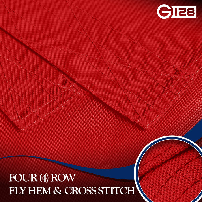 G128 10 Pack: Tennessee TN  | 6x10 Ft | StormFlyer Series Embroidered 220GSM Spun Polyester | Embroidered Design, Indoor/Outdoor, Brass Grommets, Heavy Duty, All Weather
