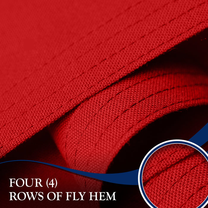 G128 10 Pack: Tennessee TN  | 1x1.5 Ft | StormFlyer Series Embroidered 220GSM Spun Polyester | Embroidered Design, Indoor/Outdoor, Brass Grommets, Heavy Duty, All Weather