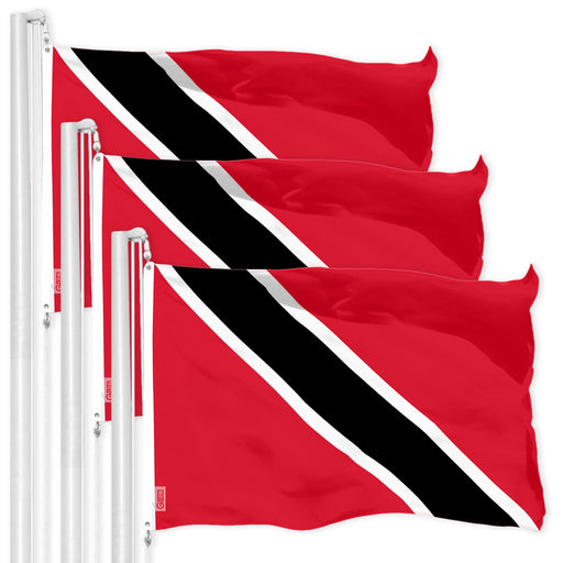 リカルドTYPE3 TRiNiDAD G128 3 Pack: Trinidad and Tobago Flag | 3x5 Ft | LiteWeave Pro
