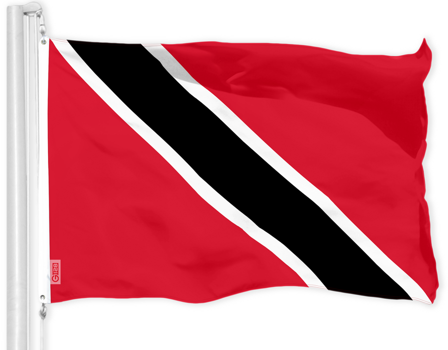 G128 Trinidad and Tobago Flag | 3x5 Ft | LiteWeave Pro Series Printed 150D Polyester | Country Flag, Indoor/Outdoor, Vibrant Colors, Brass Grommets, Thicker and More Durable Than 100D 75D Polyester