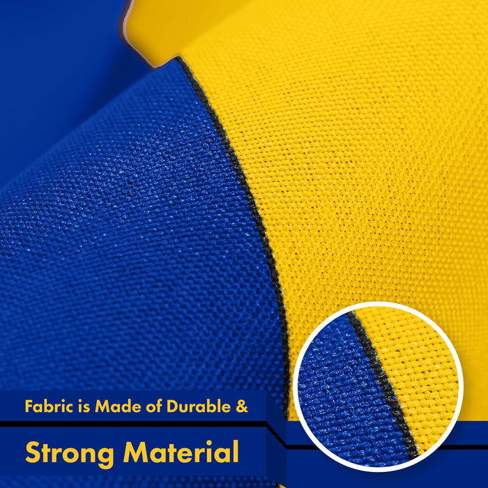 G128 5 Pack: Barbados Barbadian Flag | 3x5 Ft | LiteWeave Pro Series Printed 150D Polyester | Country Flag, Indoor/Outdoor, Vibrant Colors, Brass Grommets, Thicker and More Durable Than 100D 75D Polyester