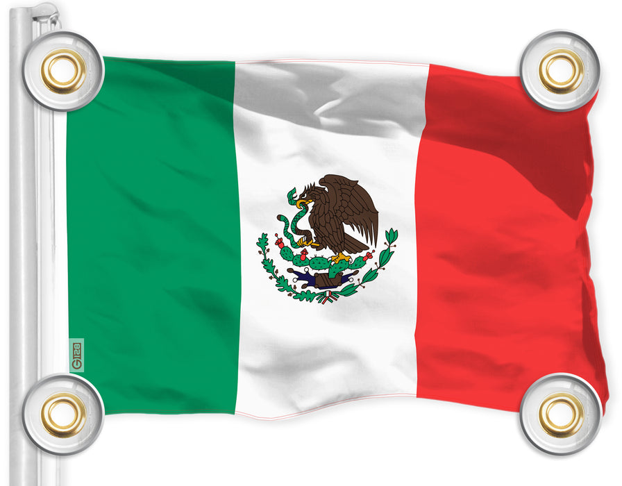 G128 Mexico Mexican Flag | 3x5 Ft | LiteWeave Pro Series Printed 150D Polyester, 4 Corner Brass Grommets | Country Flag, Vibrant Colors, Perfect For Balcony, More Durable Than 100D 75D Polyester