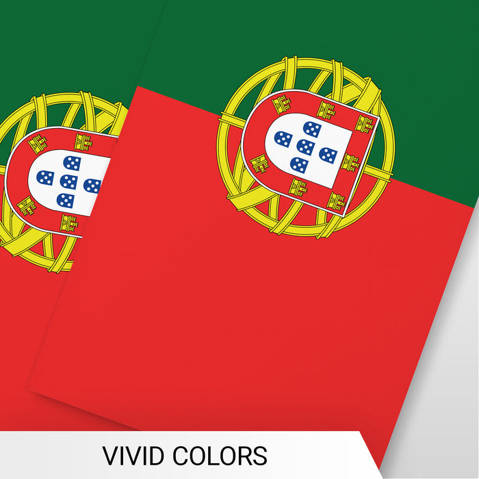 G128 Portugal Portuguese Bunting Banner | Flag 8.2 x 5.5 Inch, Full String 33 Feet | Printed 150D Polyester, Decorations For Bar, School, Festival Events Celebration
