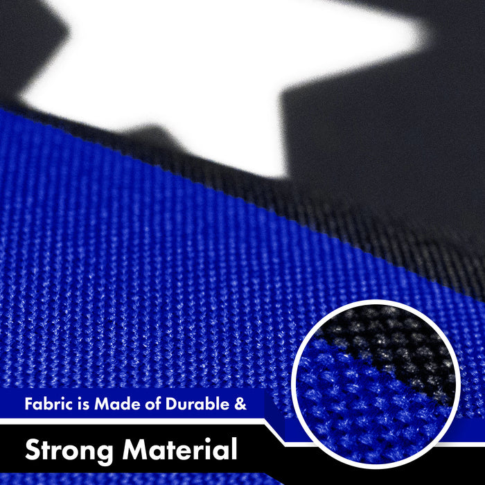 G128 10 Pack: Thin Blue Line Flag | 3x5 Ft | LiteWeave Pro Series Printed 150D Polyester, 4 Corner Brass Grommets | Duty and Honor Flag, Vibrant Colors, More Durable Than 100D 75D Polyester