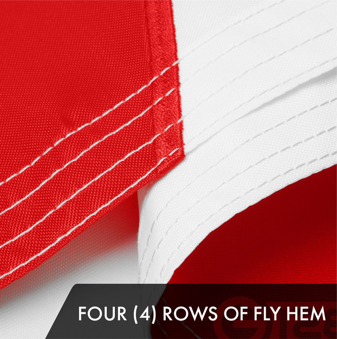 G128 2 Pack: Alabama AL  | 3x5 Ft | ToughWeave Series Embroidered 300D Polyester | Embroidered Design, Indoor/Outdoor, Brass Grommets