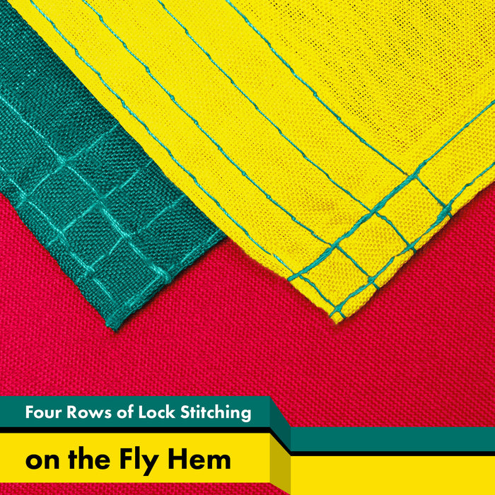 G128 10 Pack: Mozambique Mozambican Flag | 3x5 Ft | LiteWeave Pro Printed 150D Polyester | Country Flag, Indoor/Outdoor, Vibrant Colors, Brass Grommets, Thicker and More Durable Than 100D 75D Poly