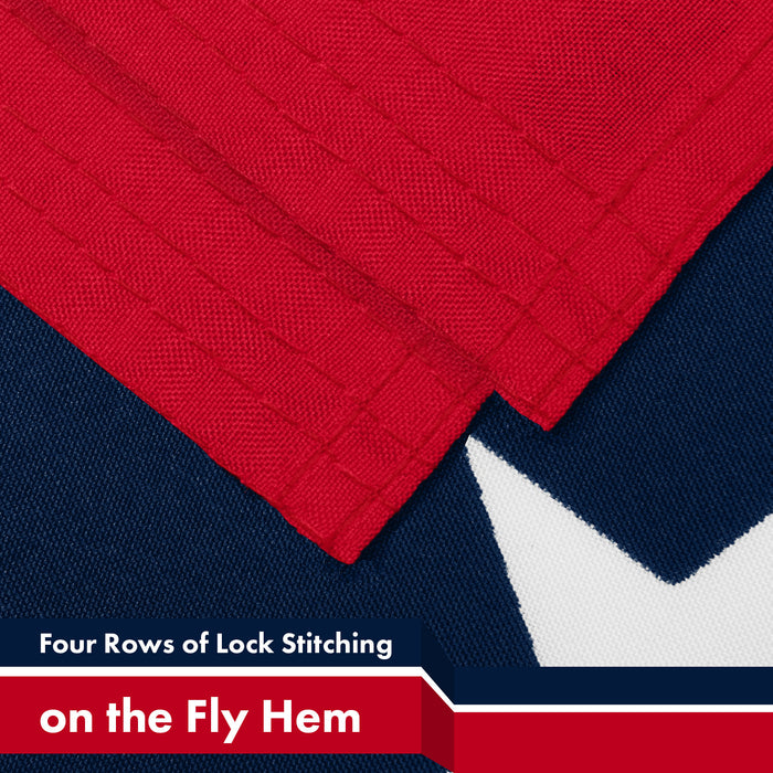 G128 2 Pack: Betsy Ross 1776 Flag | 3x5 Ft | LiteWeave Pro Printed 150D Polyester | Historical Flag, Indoor/Outdoor, Vibrant Colors, Brass Grommets, Thicker and More Durable Than 100D 75D Polyester
