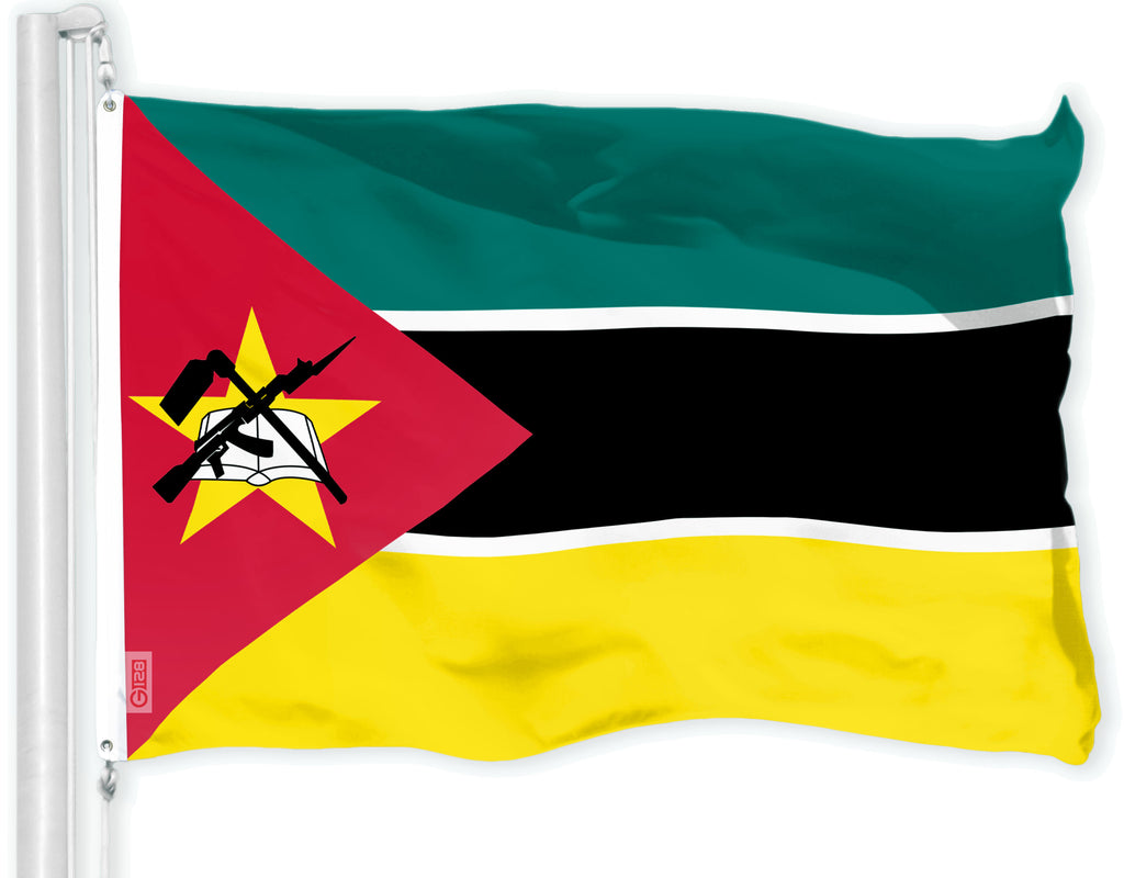G128 Mozambique Mozambican Flag | 3x5 Ft | LiteWeave Pro Series
