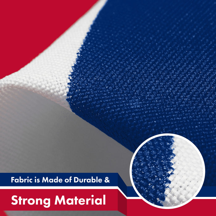 G128 Combo Pack: American USA Flag 3x5 Ft & Liberia Liberian Flag | Both LiteWeave Pro Series Printed 150D Polyester, Brass Grommets