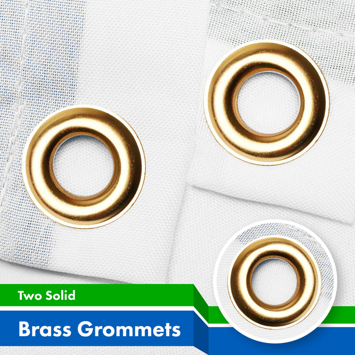 G128 10 Pack: Sierra Leone Sierra Leonean Flag | 3x5 Ft | LiteWeave Pro Series Printed 150D Polyester | Country Flag, Vibrant Colors, Brass Grommets, Thicker and More Durable Than 100D 75D Polyester