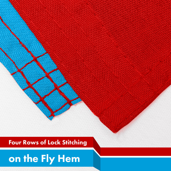 G128 3 Pack: Luxembourg Luxembourgers Flag | 3x5 Ft | LiteWeave Pro Series Printed 150D Polyester | Country Flag, Vibrant Colors, Brass Grommets, Thicker and More Durable Than 100D 75D Polyester
