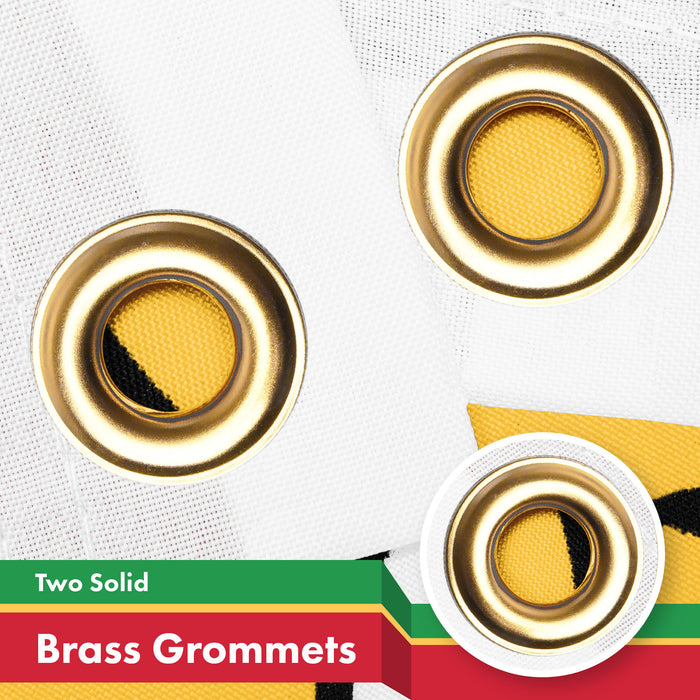 G128 Iran Lion Iranian Lion Flag | 3x5 Ft | LiteWeave Pro Series Printed 150D Polyester | Country Flag, Indoor/Outdoor, Vibrant Colors, Brass Grommets, Thicker and More Durable Than 100D 75D Polyester