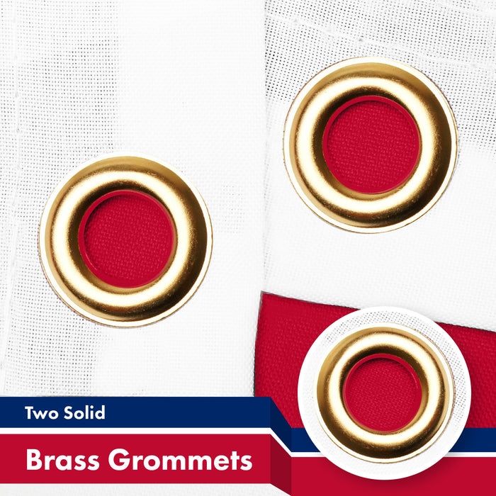 G128 5 Pack: Liberia Liberian Flag | 3x5 Ft | LiteWeave Pro Series Printed 150D Polyester | Country Flag, Indoor/Outdoor, Vibrant Colors, Brass Grommets, Thicker and More Durable Than 100D 75D Poly