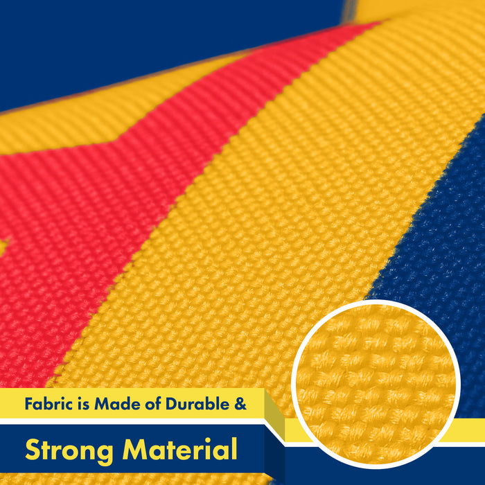G128 2 Pack: Idaho ID  | 3x5 Ft | LiteWeave Pro Series Printed 300D Polyester | Indoor/Outdoor, Vibrant Colors, Brass Grommets, Thicker and More Durable Than 100D 75D Polyester