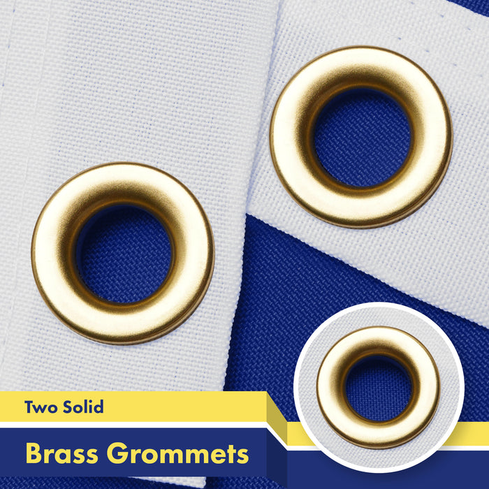 G128 5 Pack: Maine ME  | 3x5 Ft | LiteWeave Pro Series Printed 150D Polyester | Indoor/Outdoor, Vibrant Colors, Brass Grommets, Thicker and More Durable Than 100D 75D Polyester