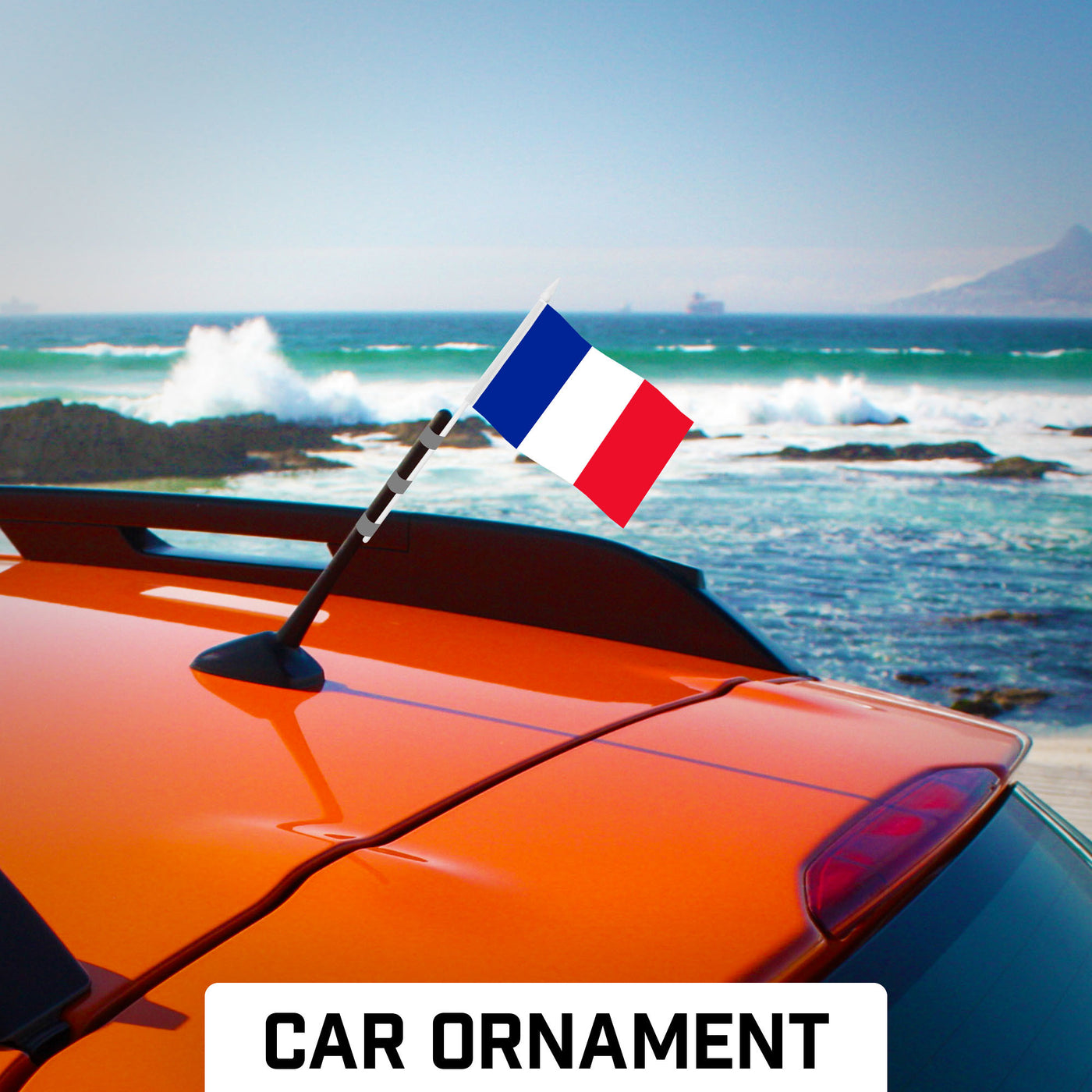 G128 50 Pack Handheld France French Stick Flags 4x6 In Printed 150