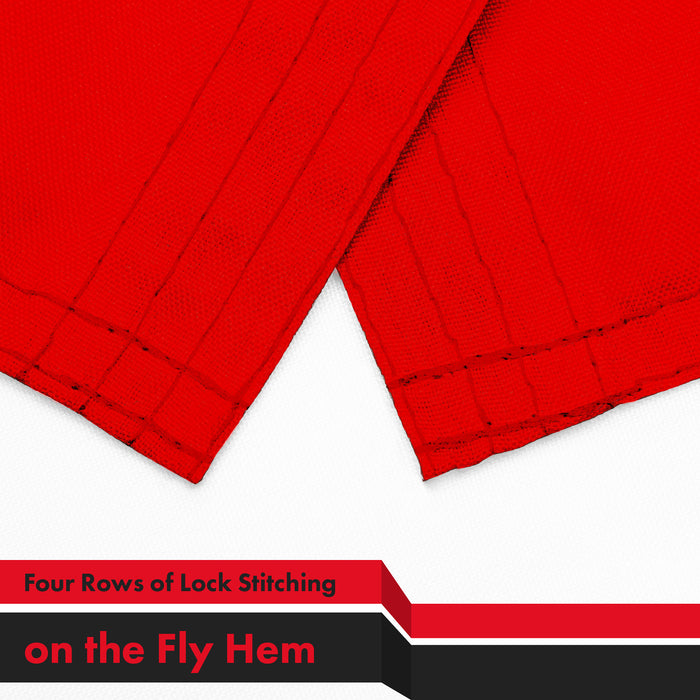 G128 Combo Pack: American USA Flag 3x5 Ft & Malta Maltese Flag 3x5 Ft | Both LiteWeave Pro Series Printed 150D Polyester, Brass Grommets