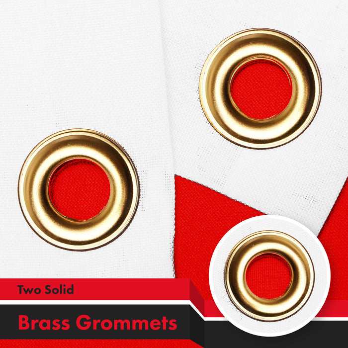 G128 Combo Pack: American USA Flag 3x5 Ft & Malta Maltese Flag 3x5 Ft | Both LiteWeave Pro Series Printed 150D Polyester, Brass Grommets