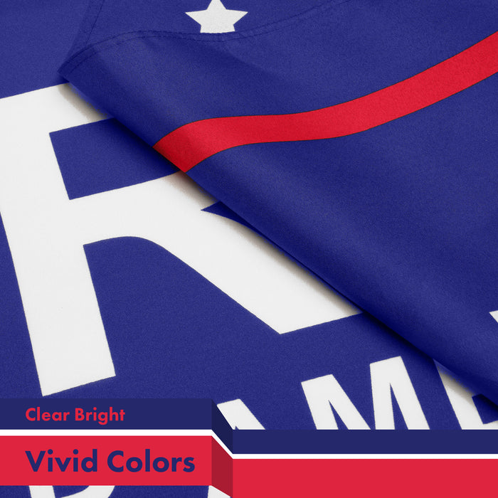 G128 3 Pack: Trump Keep America Great Blue Flag | 3x5 Ft | LiteWeave Pro Series Printed 150D Polyester | Election Flag, Indoor/Outdoor