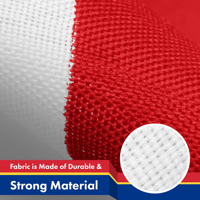 G128 2 Pack: Cape Verde Cape Verdean Flag | 3x5 Ft | LiteWeave Pro Series Printed 150D Polyester | Country Flag, Indoor/Outdoor, Vibrant Colors, Brass Grommets