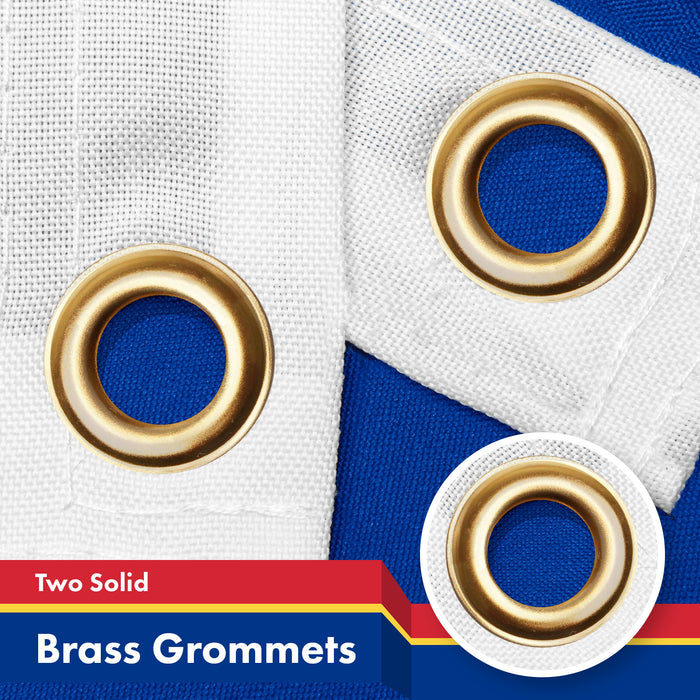 G128 3 Pack: Cape Verde Cape Verdean Flag | 3x5 Ft | LiteWeave Pro Series Printed 150D Polyester | Country Flag, Indoor/Outdoor, Vibrant Colors, Brass Grommets
