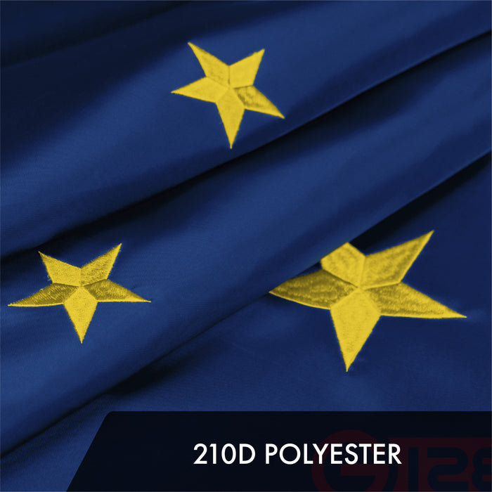 G128 10 Pack: Alaska AK  | 4x6 Ft | ToughWeave Series Embroidered 300D Polyester | Embroidered Design, Indoor/Outdoor, Brass Grommets