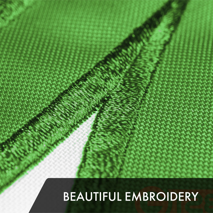G128 Combo Pack: American USA Flag 2.5x4 Ft & Ireland Irish Shamrock Flag 2.5x4 Ft | Both ToughWeave Series Embroidered Polyester, Embroidered Design, Indoor/Outdoor, Brass Grommets