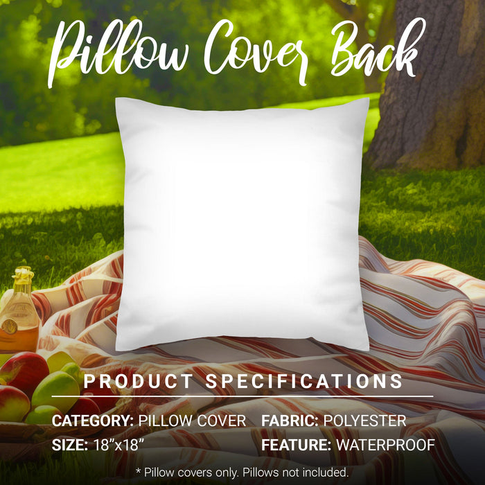 G128 Summer Decoration Farmhouse Lemon Sweet Home Waterproof Throw Pillow Covers | 18 x 18 in | Set of 4, Beautiful Cushion Covers for Summer Sofa Couch Decoration